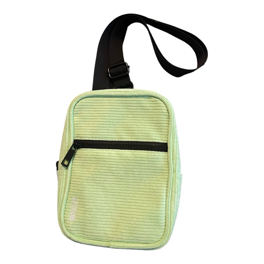 BRIXLEY-Corduroy Lime Crossbody Sling- USED ONCE